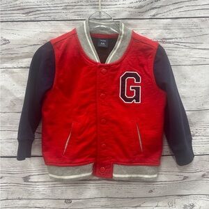 Gap Boys Logo Varsity Jacket size 18-24 months